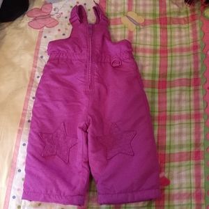Toddler girls snow bibs/snowsuit